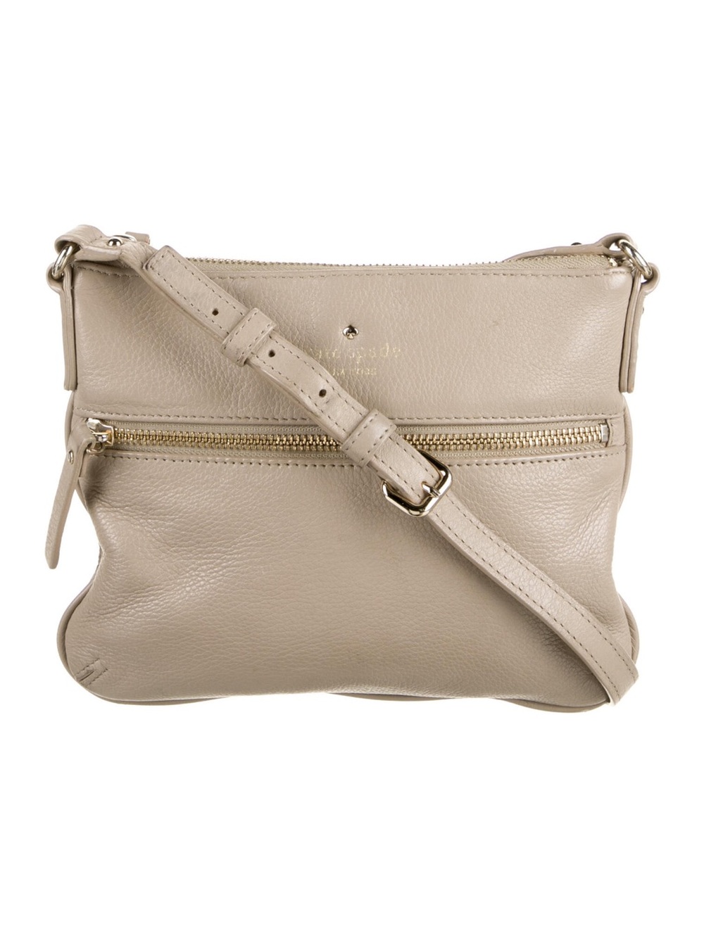 Kate Spade New York Taupe Cobble Hill Tenley Taupe Leather Crossbody Bag